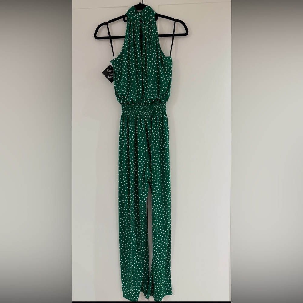 Lily Green Polka Dot Jumpsuit
